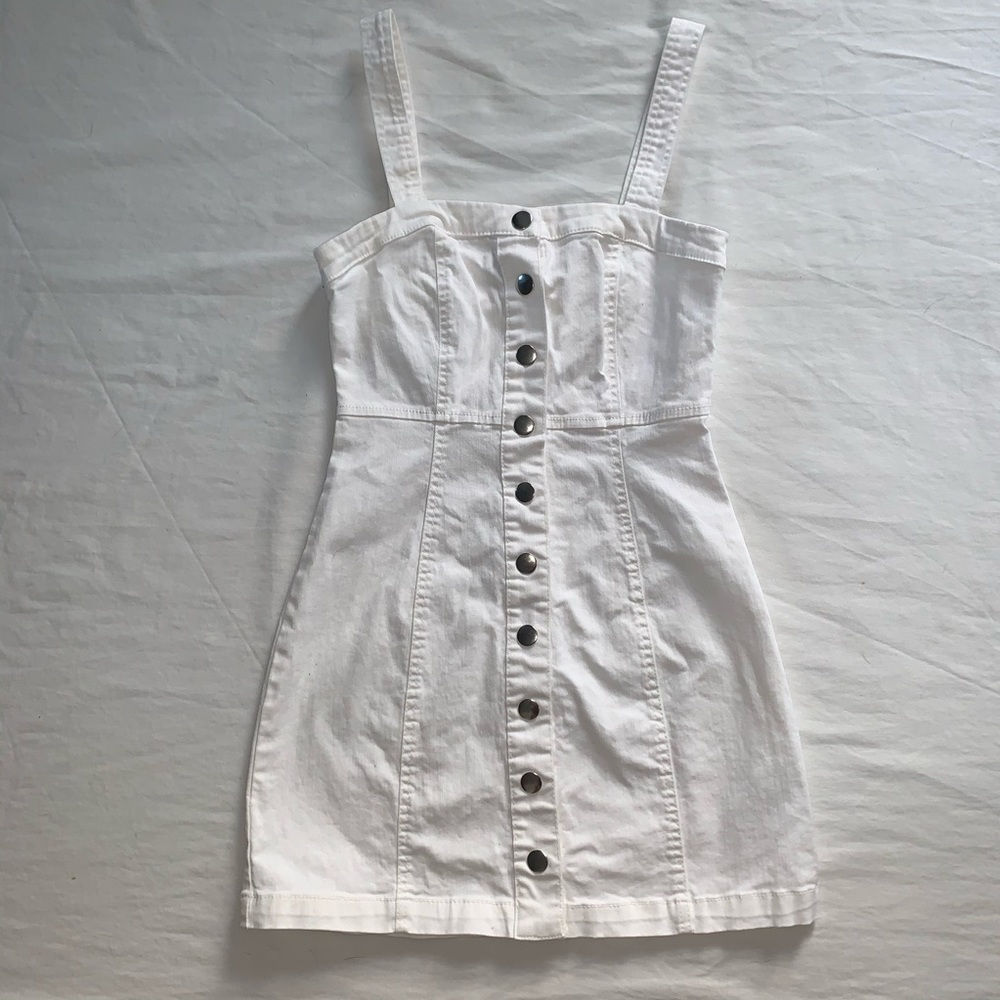 Brand New White Denim Dress